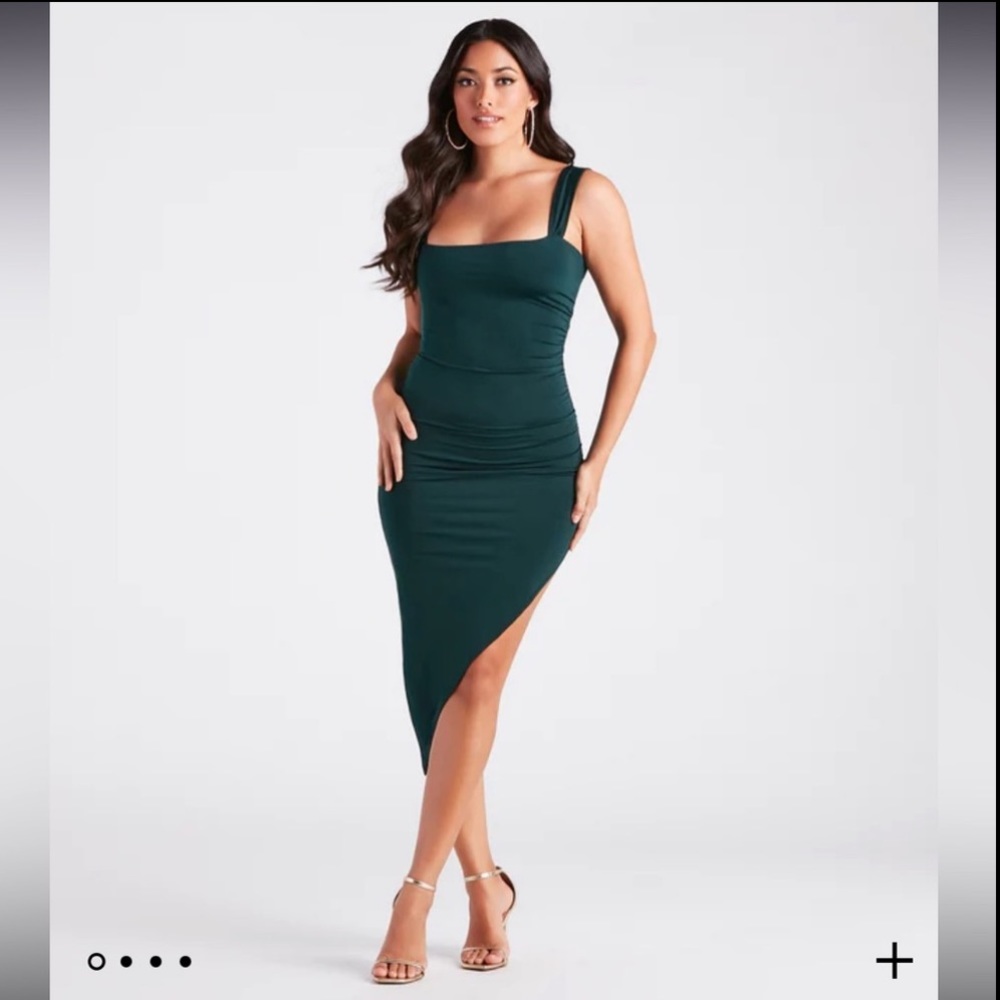 Dark green bodycon dress size Small